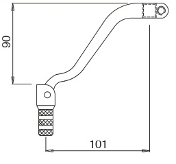 LEVA CAMBIO SNODATA HONDA CRF 450 R